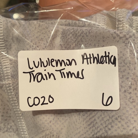 Lululemon Athletica Train Times Crop 21” Jasmine White Multi Leggings Tights 8 - Picture 12 of 12